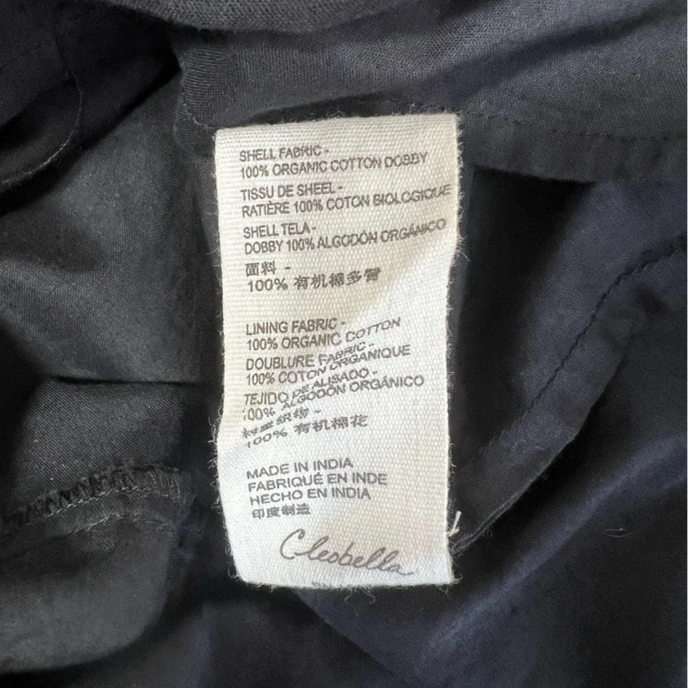 Cleobella Brigitte Midi Ruffled Bubble Sleeve Smocked Tiered Dress Black, Medium - Picture 9 of 9